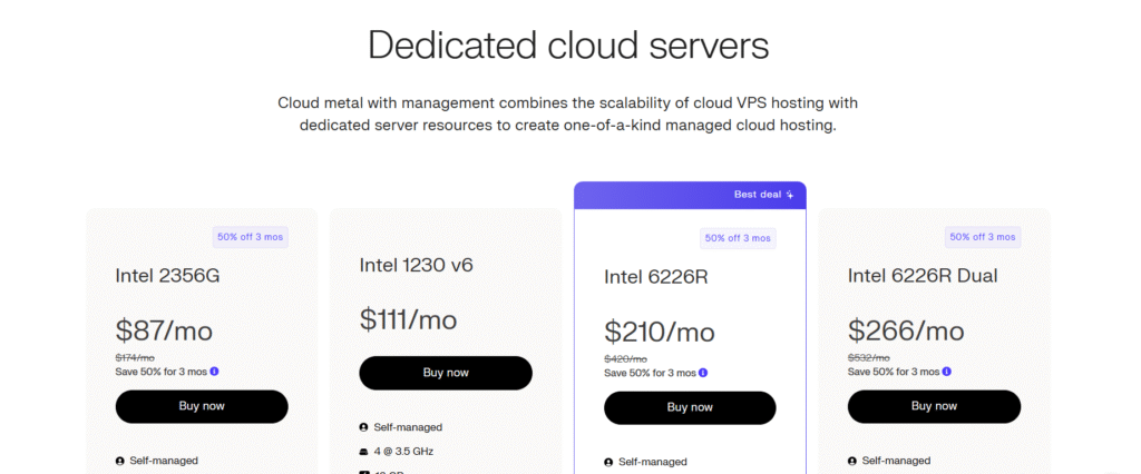 Cloud Dedicated Hosting