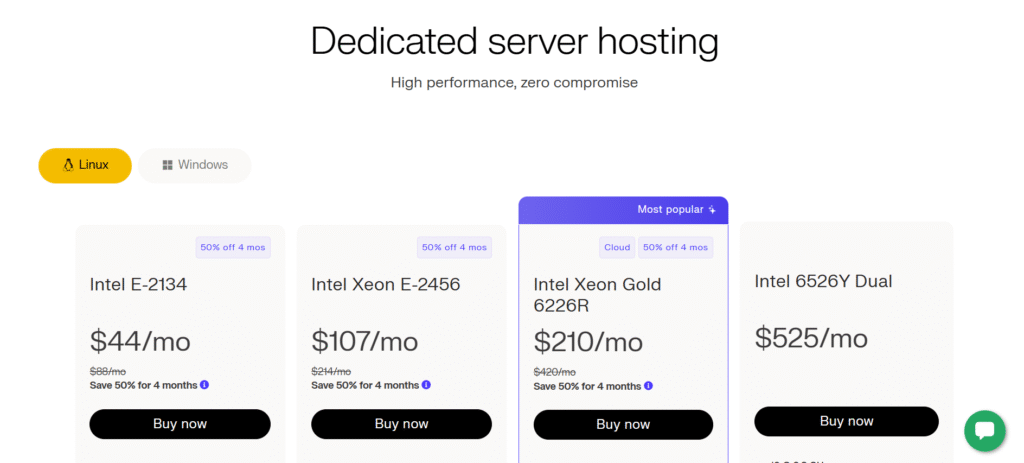 Dedicated Server Hosting